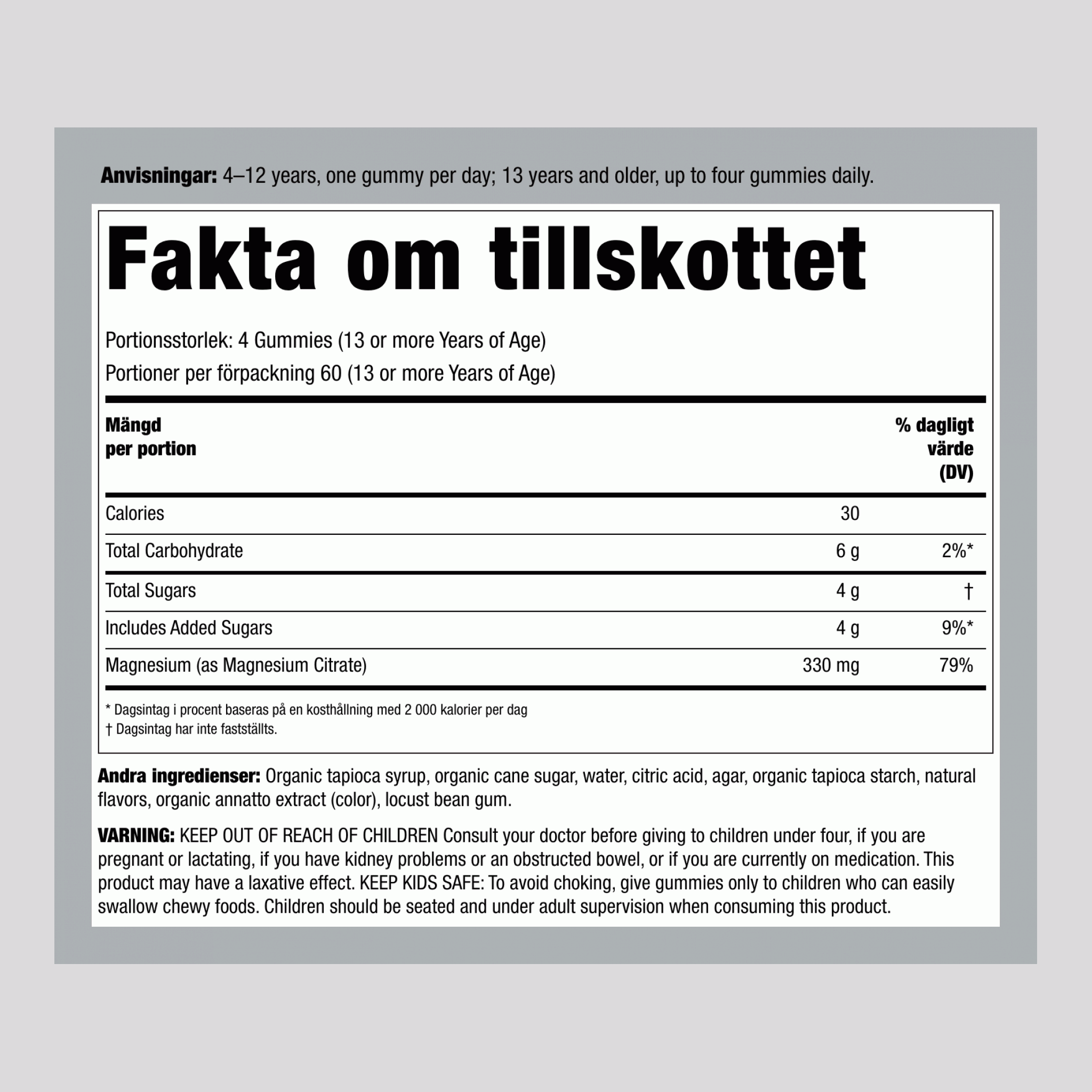 CALM Gummies Apelsinsmak, 240 Läckerheter