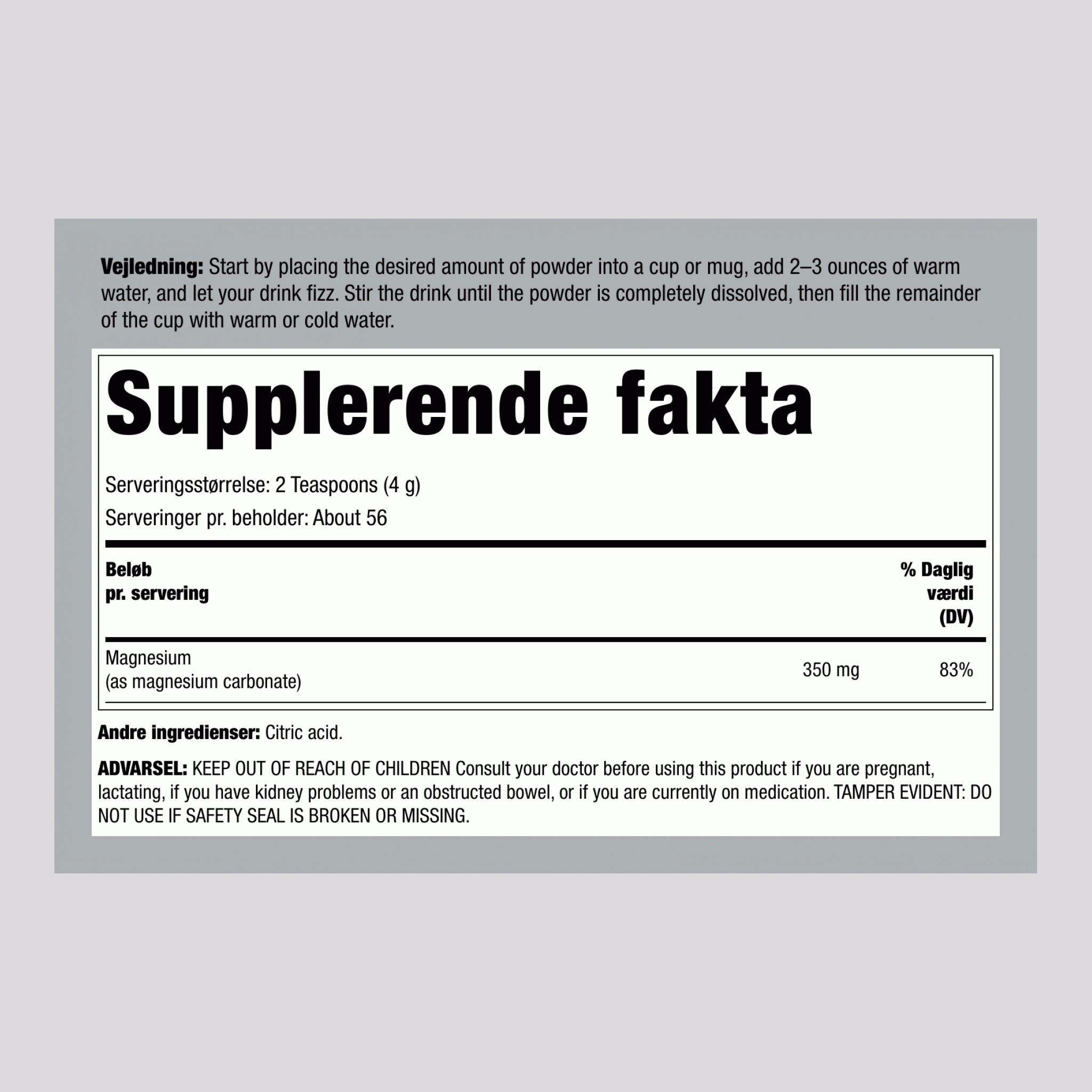 CALM Pulver Smagsneutral, 8 oz (226 g)