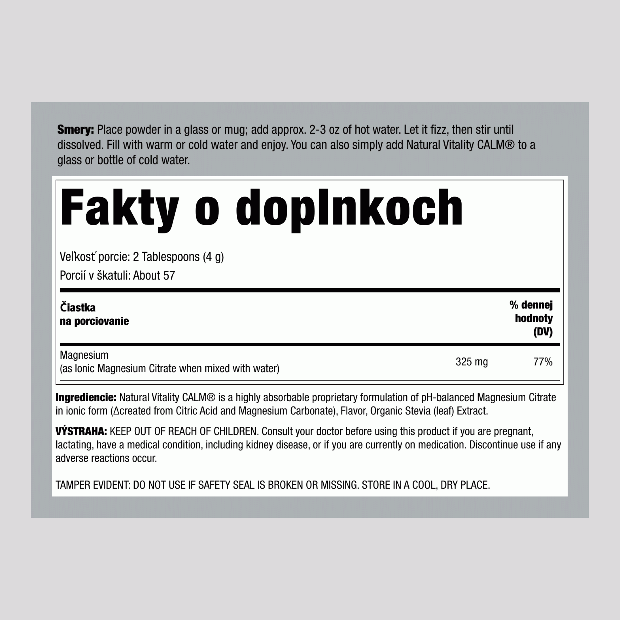 CALM prášok čerešňa, 8 oz (226 g)