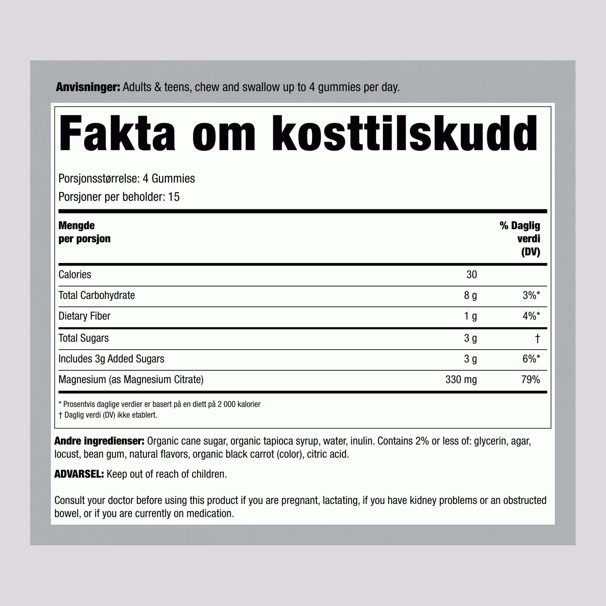 CALM Gummies Bringebær-Sitron Smak, 60 Smakfulle Gummies