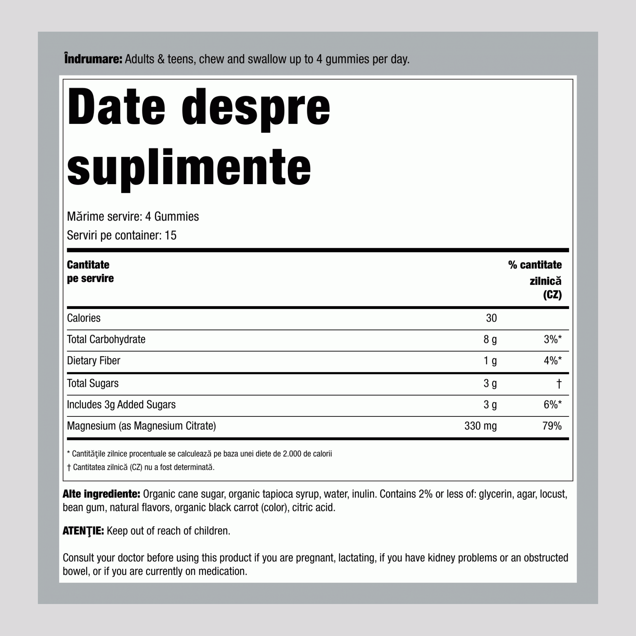 Gumate CALM Aroma Zmeură-Lămâie, 60 de gumate delicioase