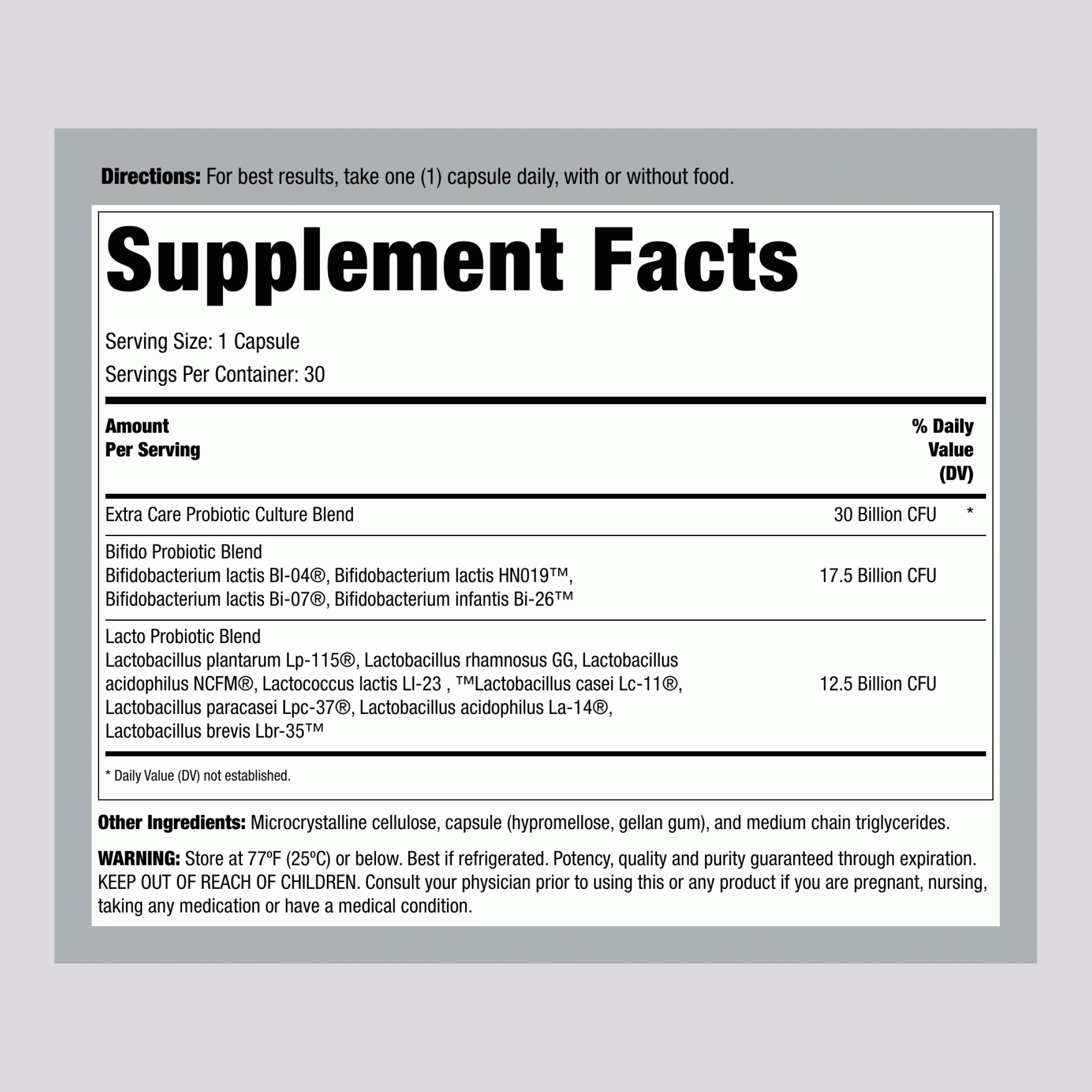 Ultimate Flora 30億強效護理益生菌，30顆延釋素食膠囊