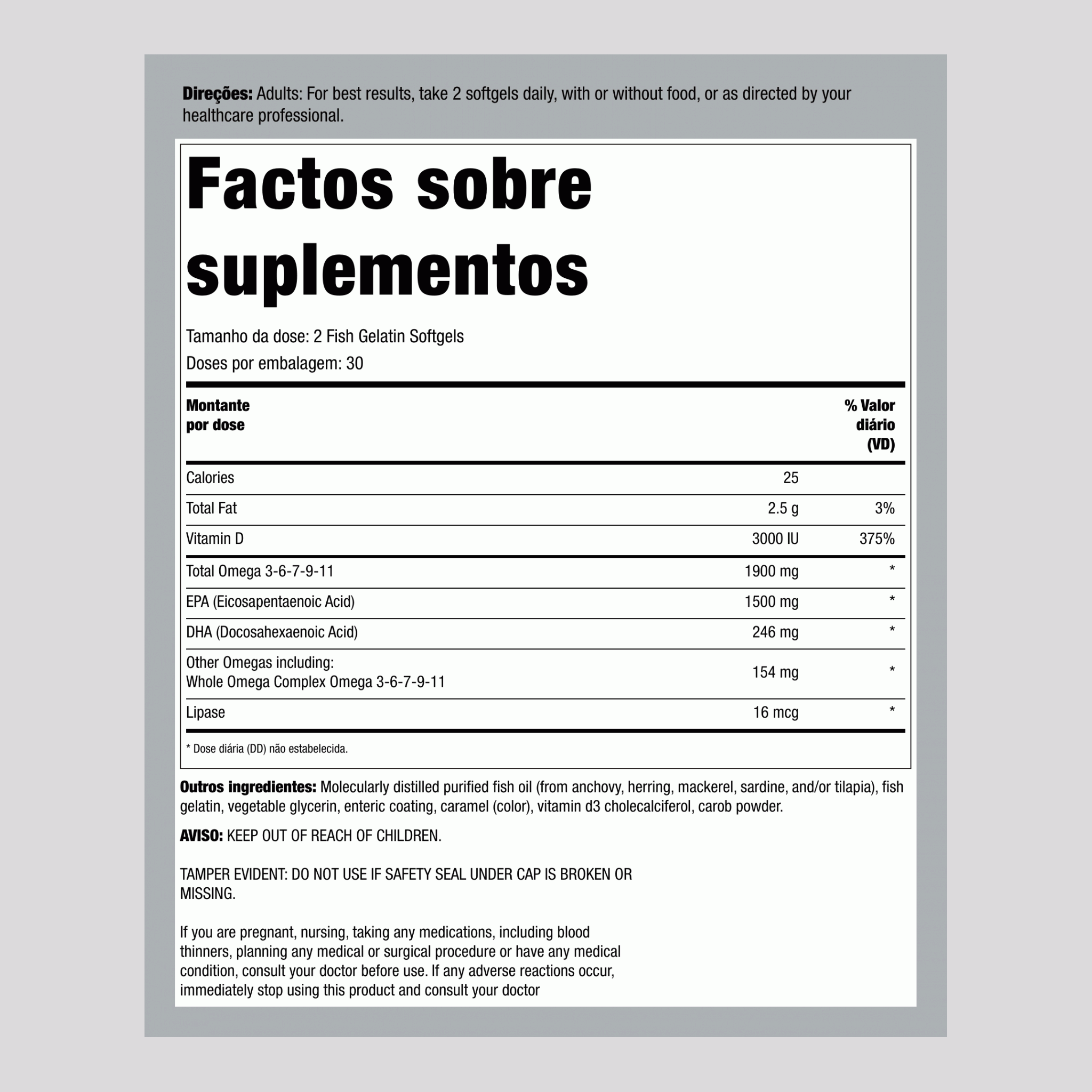 Norwegian Gold Super Critical Omega, 60 Cápsulas de Gelatina de Peixe