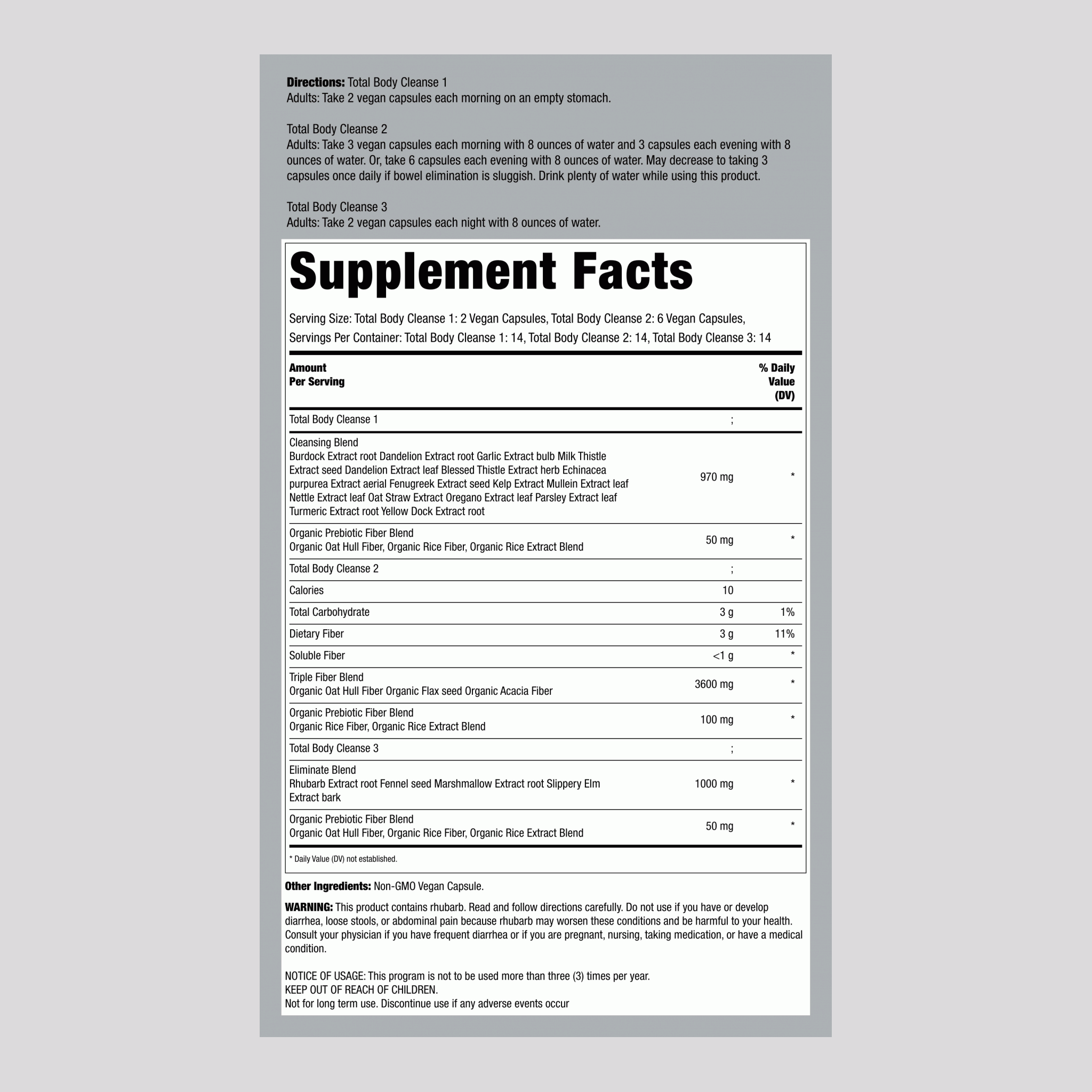 全身清潔溫和護理套裝，14天計劃