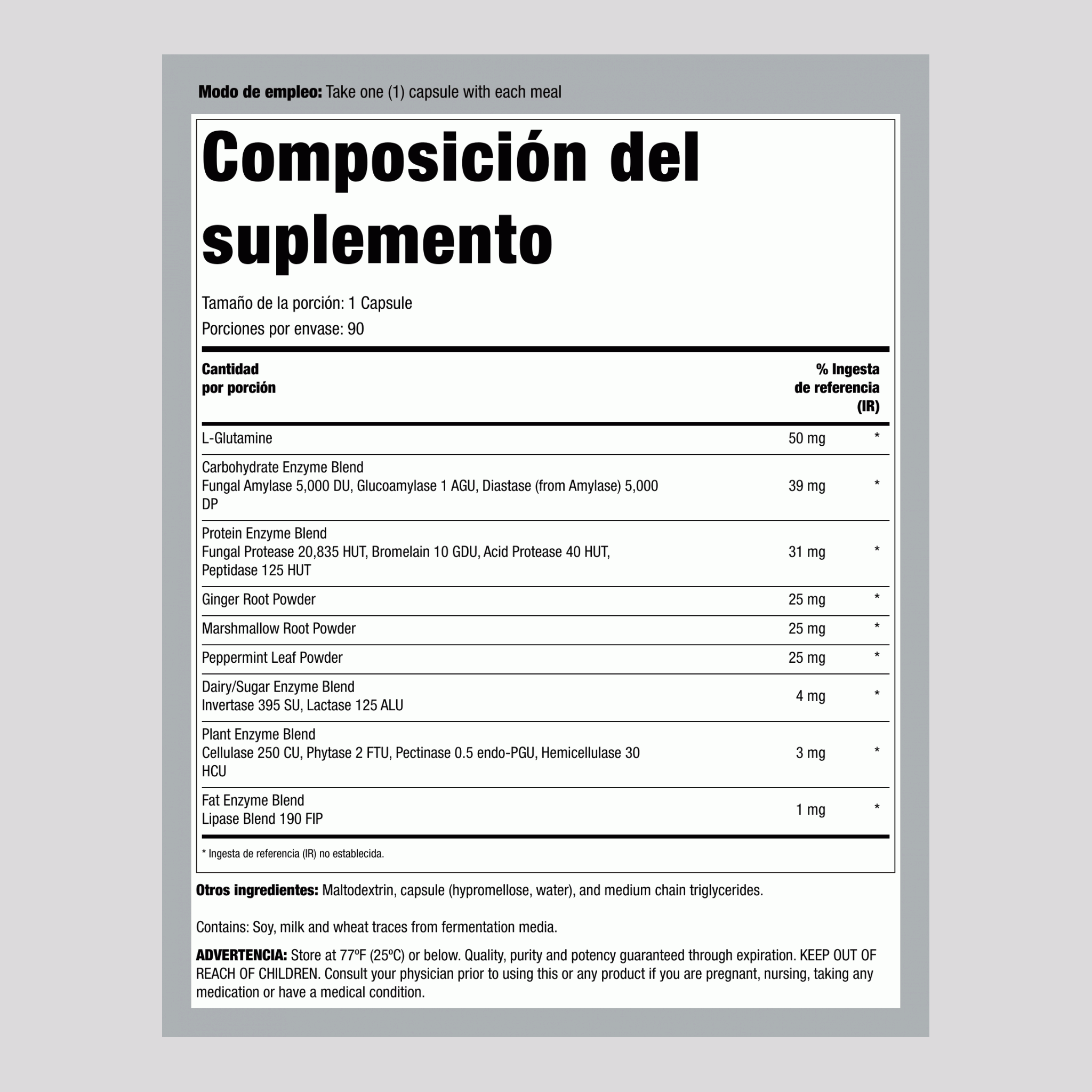 Enzimas DigestMore, 90 Cápsulas Veganas