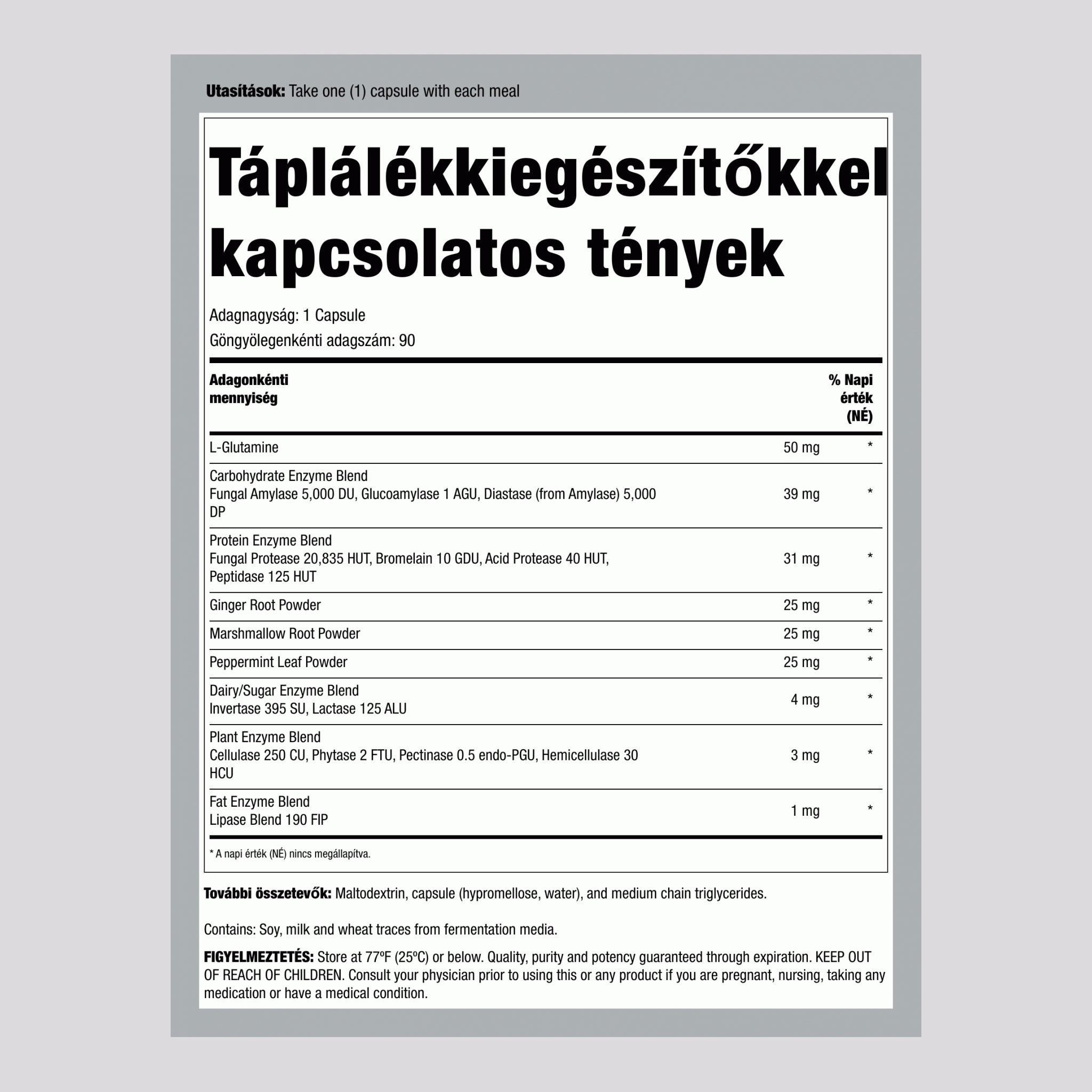 DigestMore Enzimek, 90 Vegán Kapszula