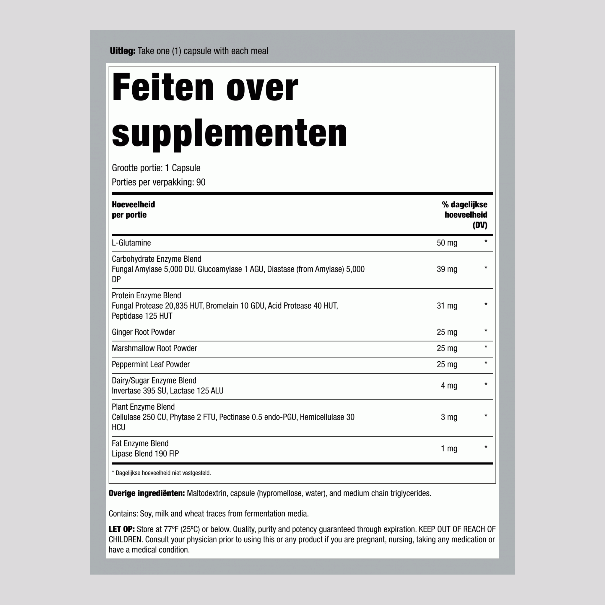 DigestMore Enzymen, 90 Vegan Capsules