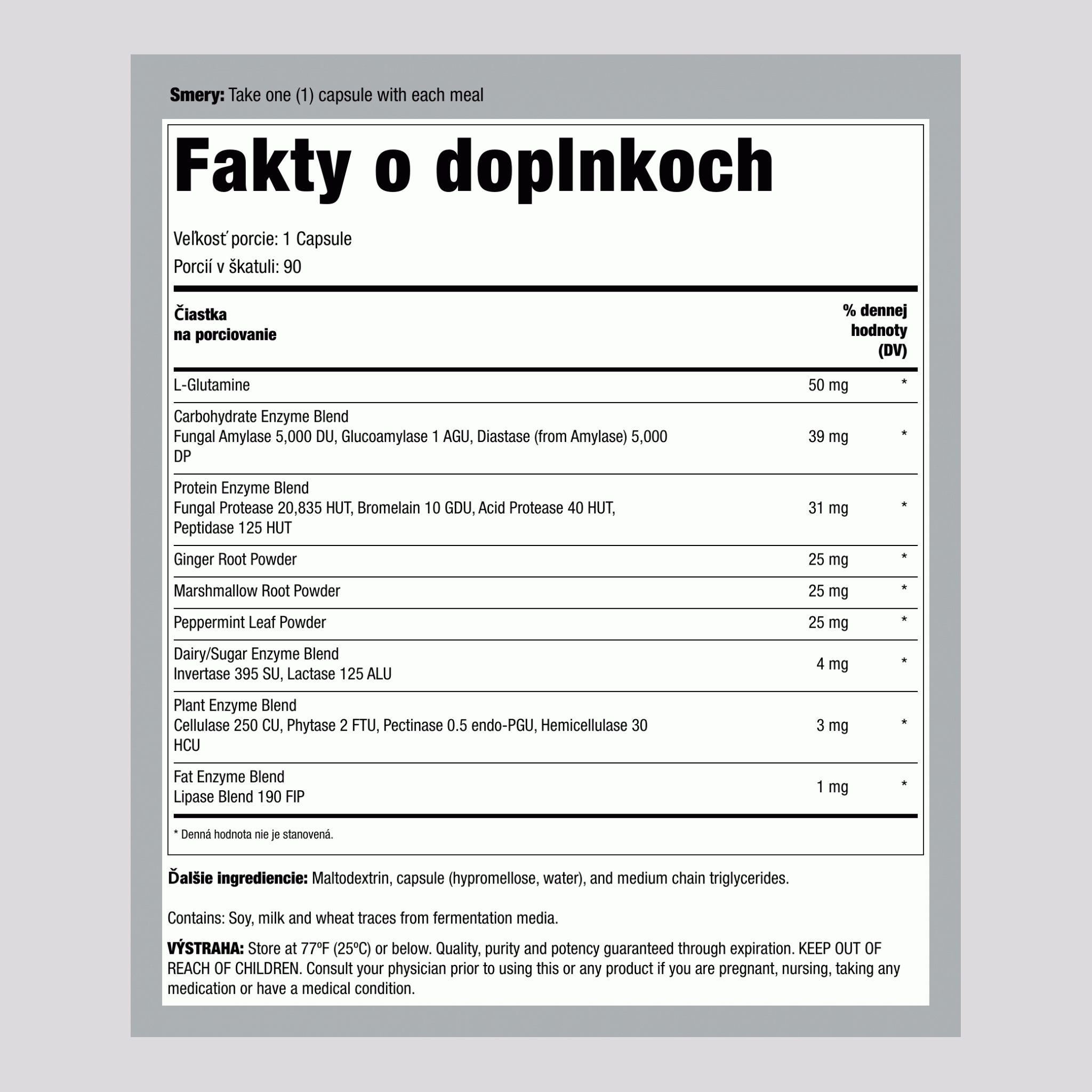 DigestMore Enzýmy, 90 vegánskych kapsúl