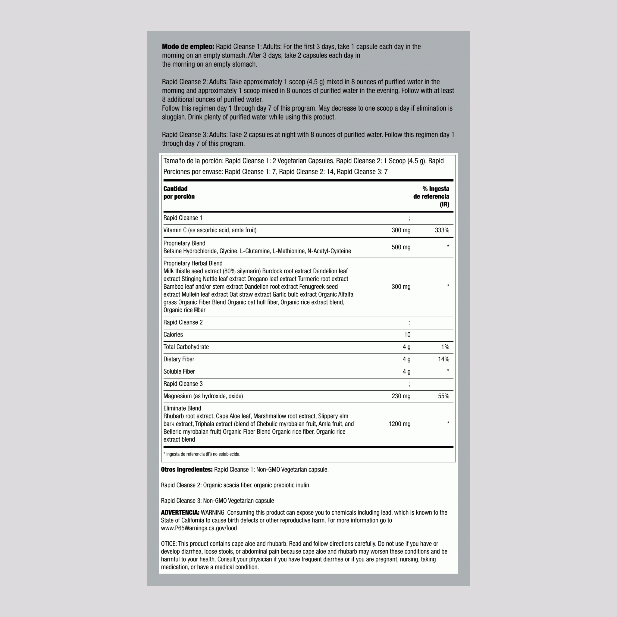 Rapid Cleanse Total Body Cleanse Kit, 7 Day Program