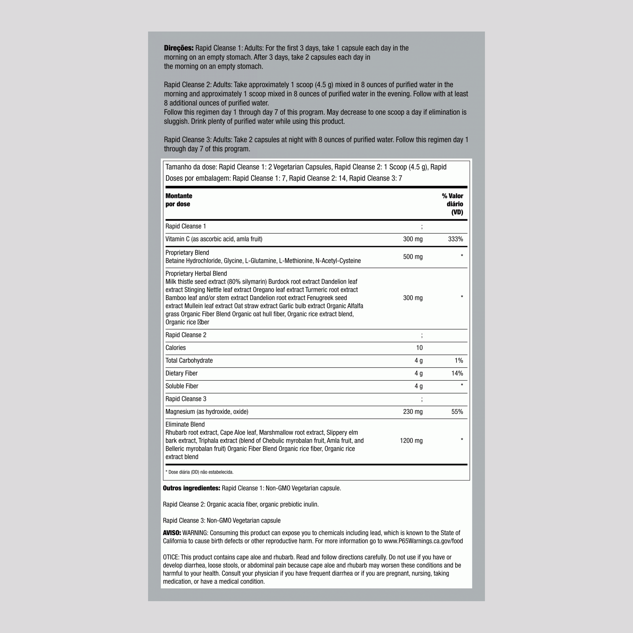 Rapid Cleanse Total Body Cleanse Kit, 7 Day Program