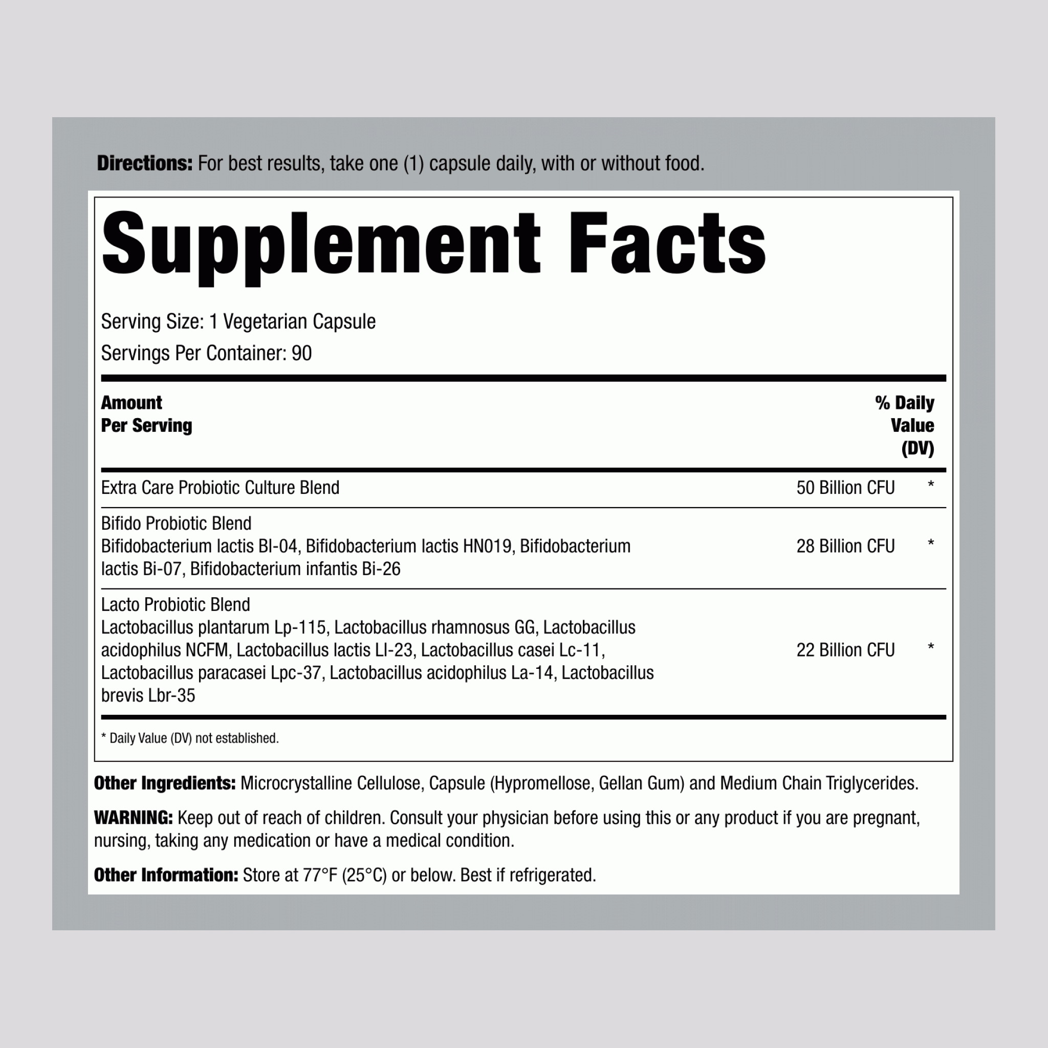 Ultimate Flora 超強護理益生菌 50 億，90 粒延遲釋放純素膠囊