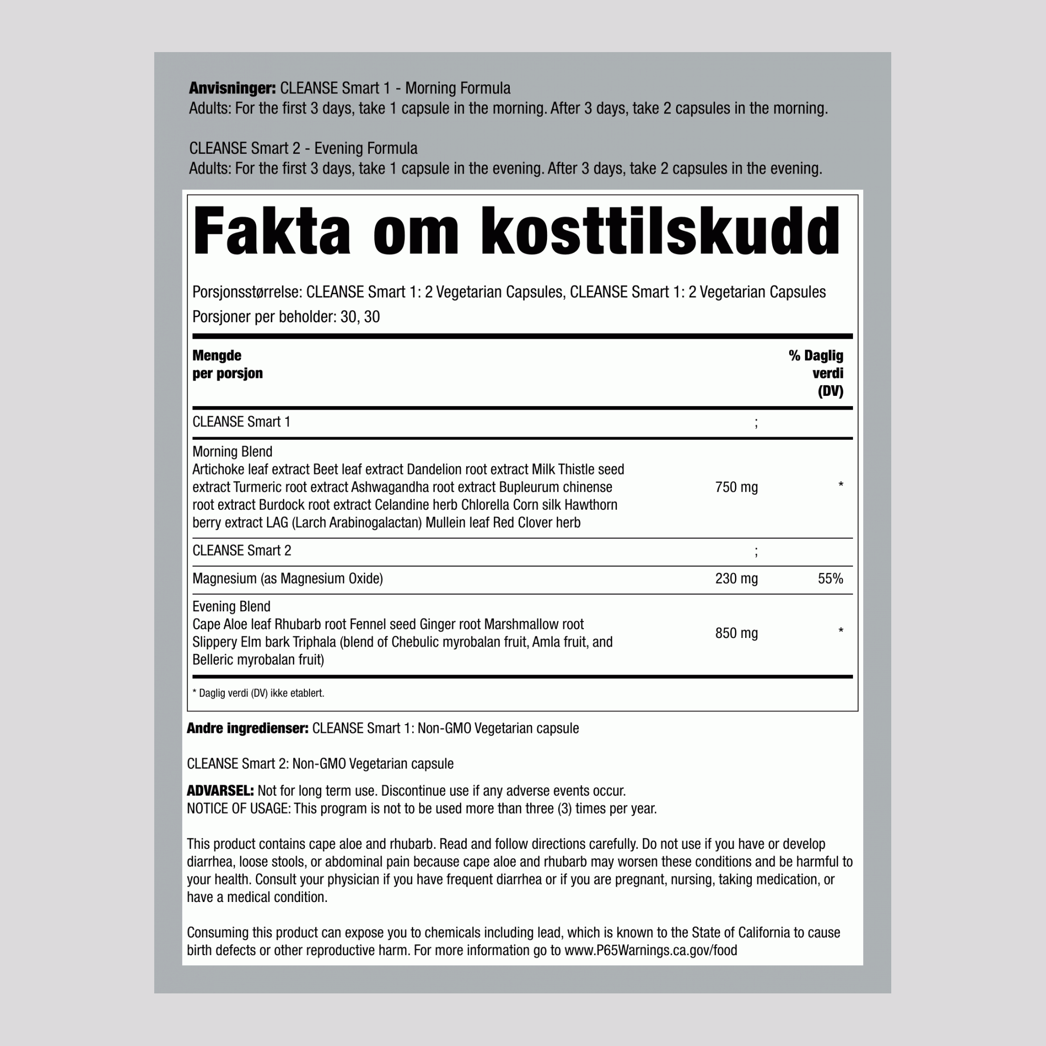 Cleanse Smart Total Body Rens