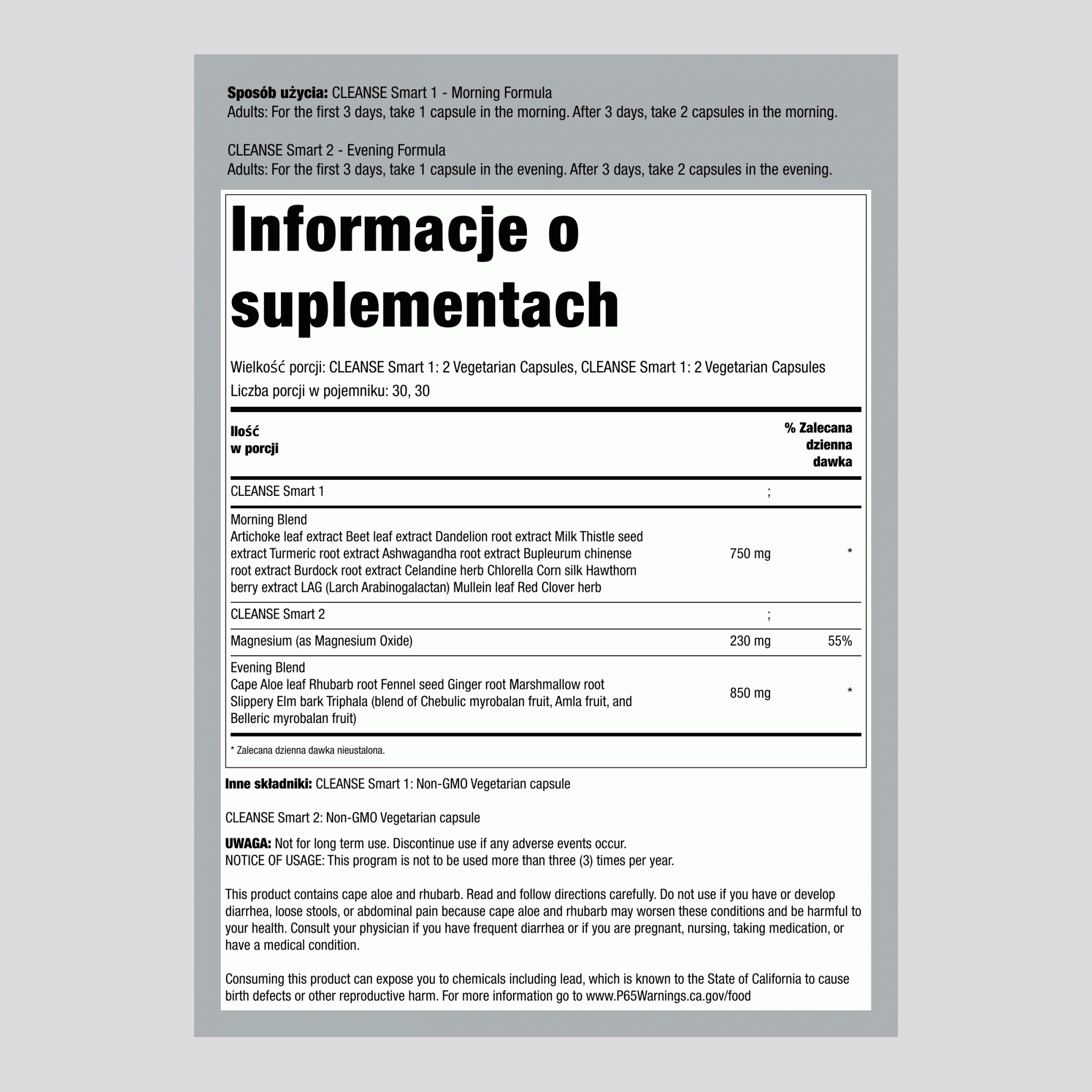 Cleanse Smart - Kompleksowy Program Oczyszczania Ciała