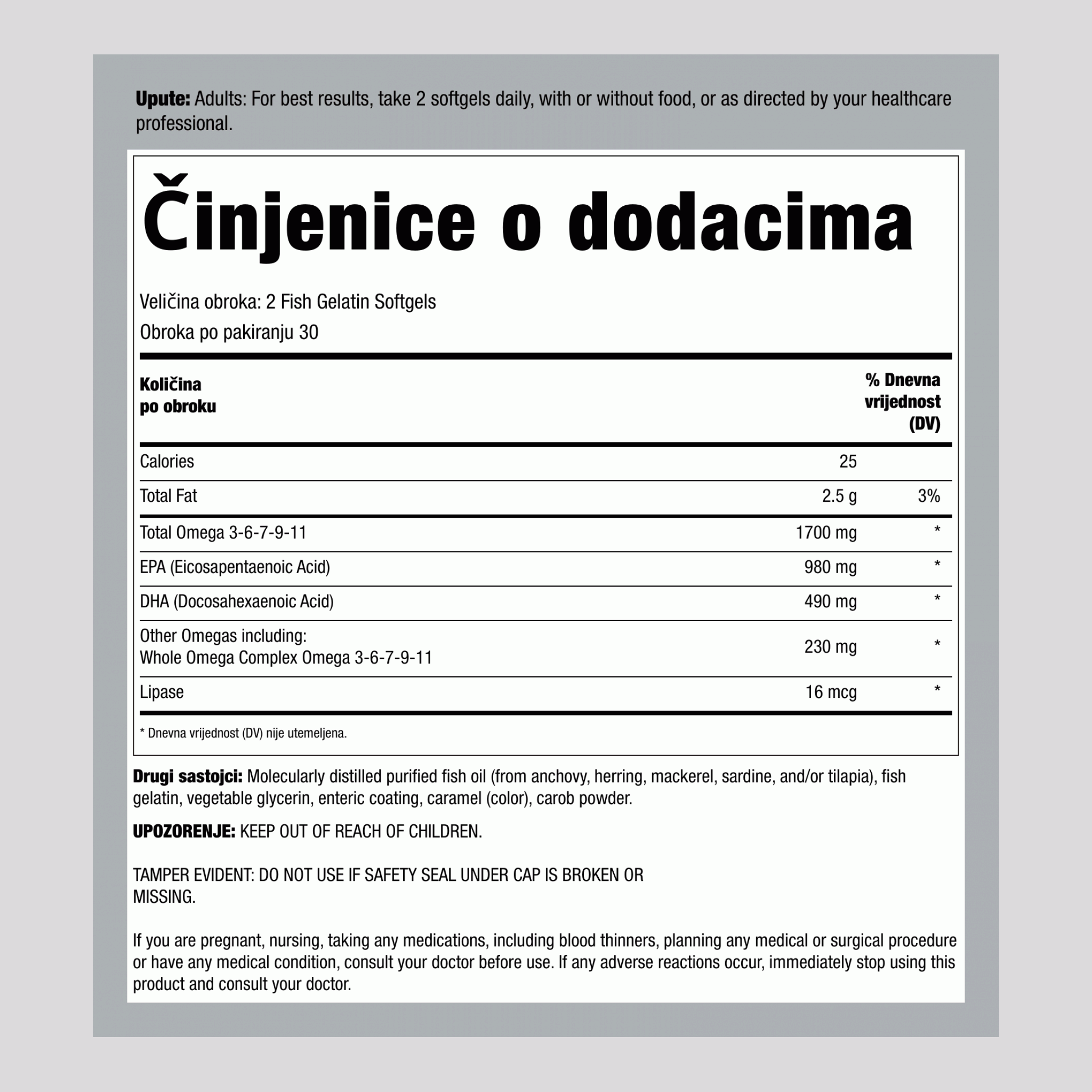 Norwegian Gold Critical Omega, 60 mekih kapsula od riblje želatine