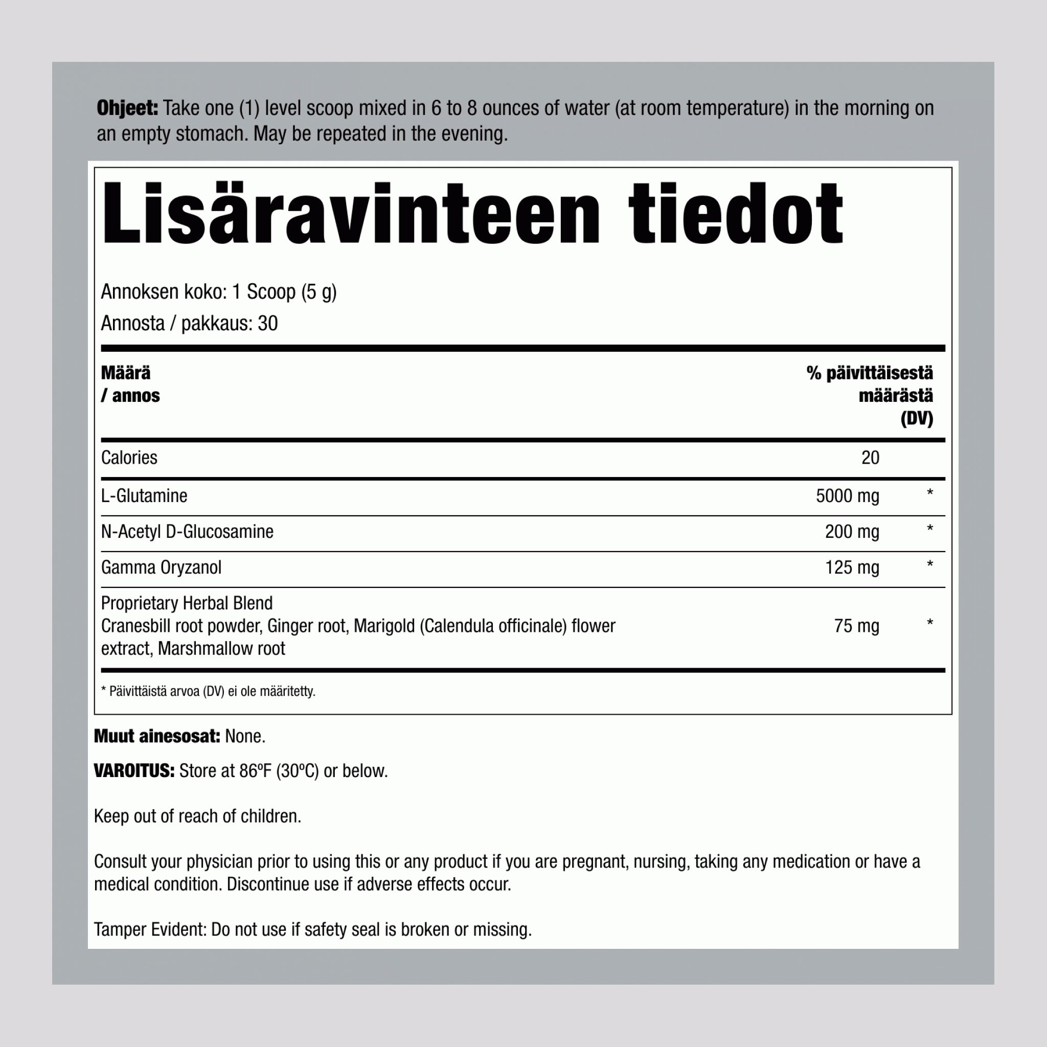 IntestiNew Suoliston Vuorauksen Tuki, 30 päivän annos 6 oz