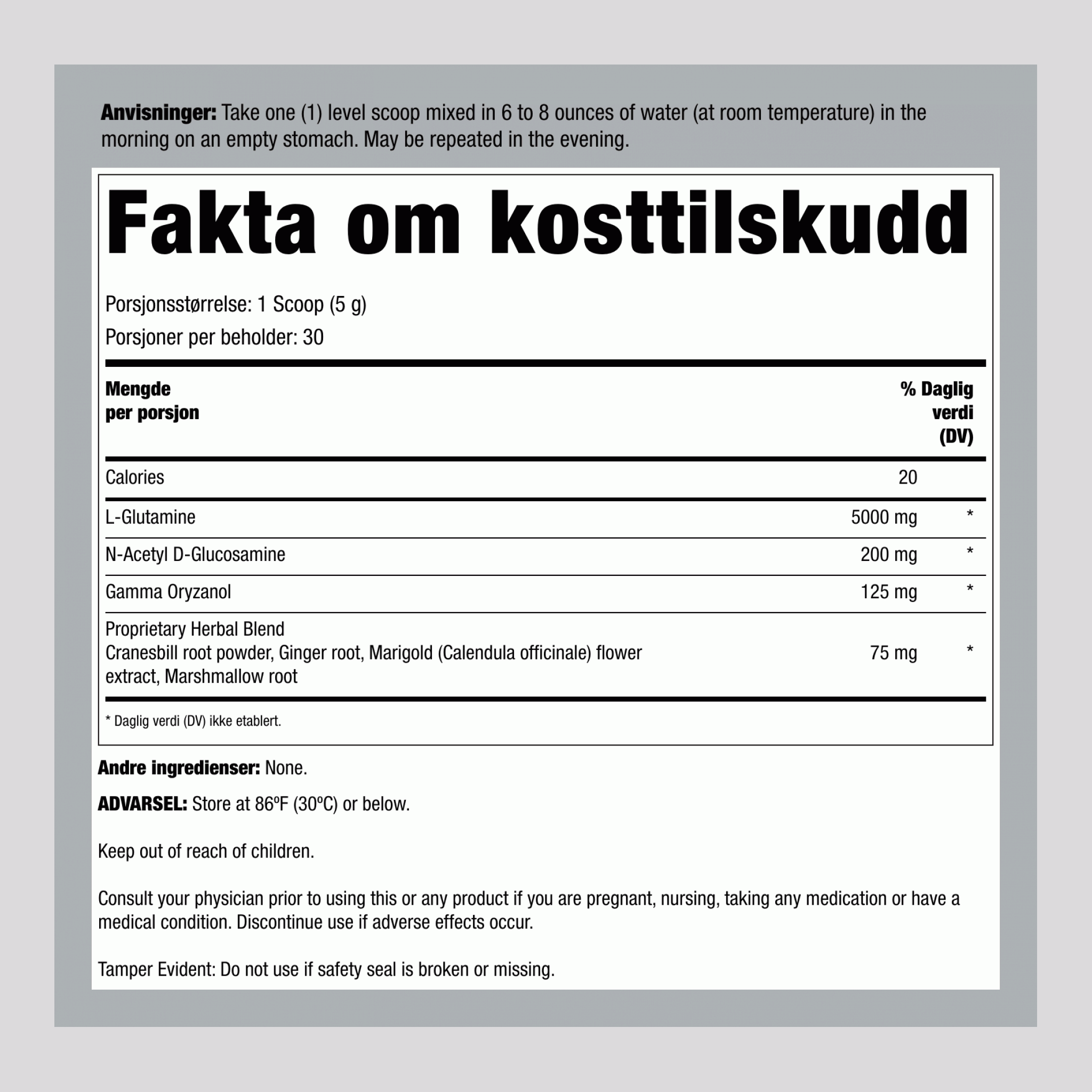 IntestiNew Støtte for Tarmfôr, 30 Dagers Forbruk 6 oz