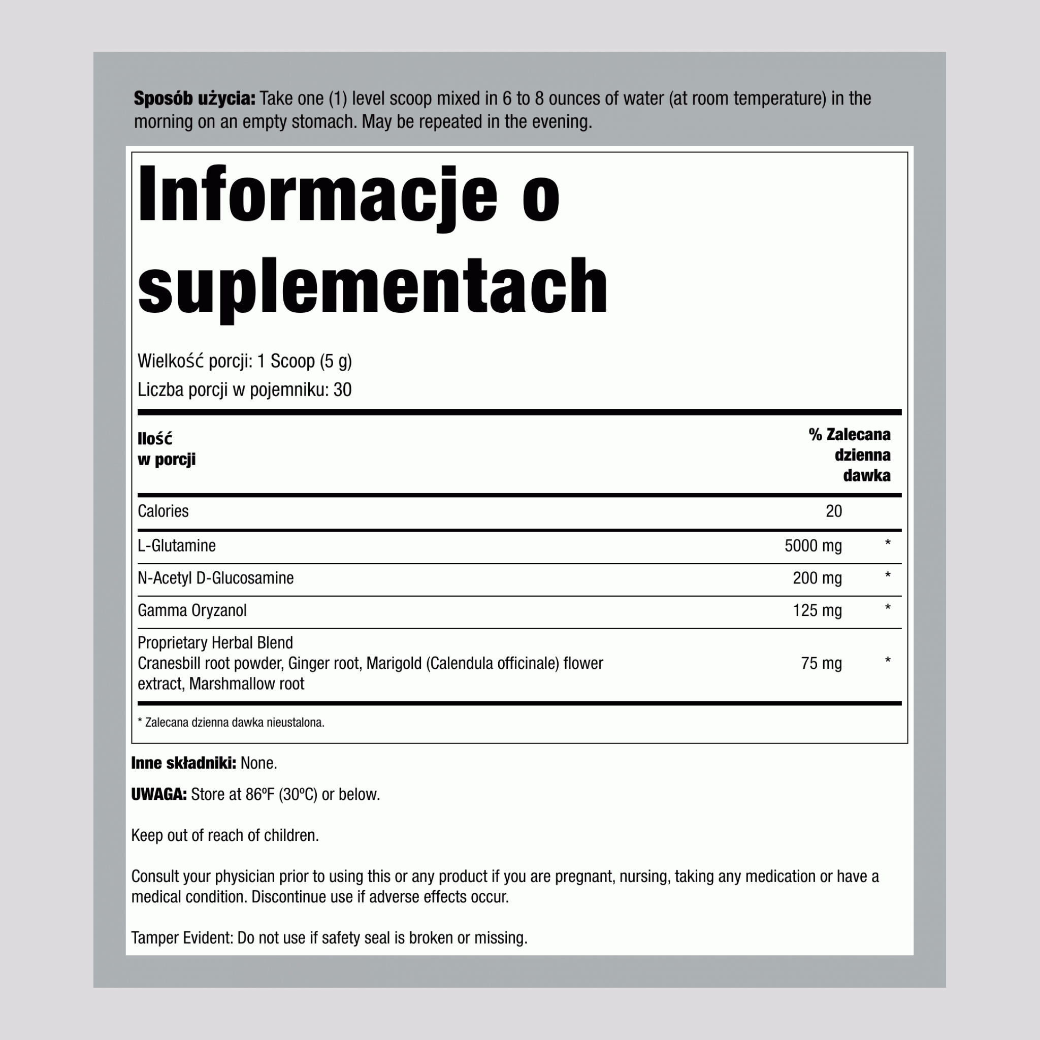 IntestiNew Wsparcie Wyściółki Jelita, Zapas na 30 Dni 170 g