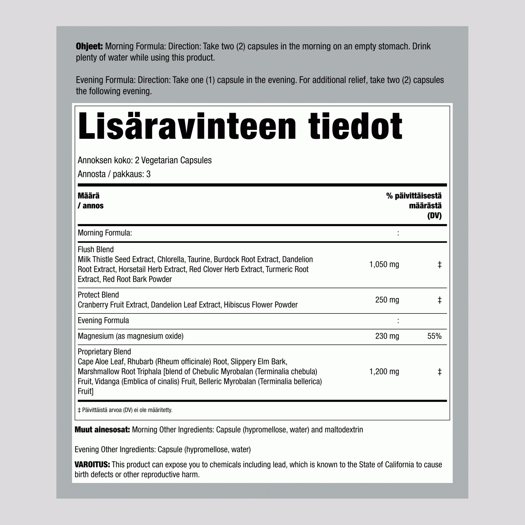 3 päivän puhdistus koko kehon palautus