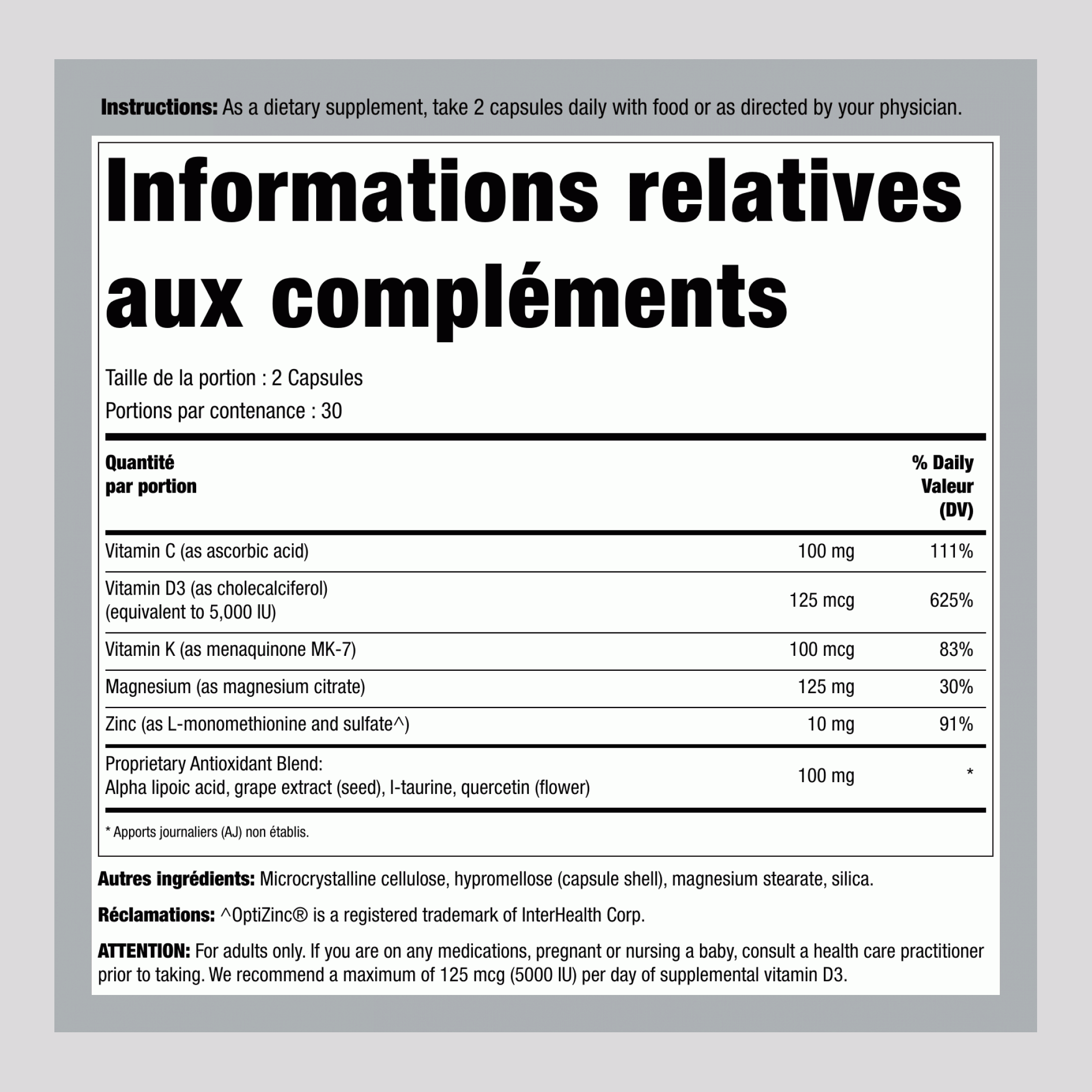 Complexe Revolution-D™, 60 Capsules Végétariennes