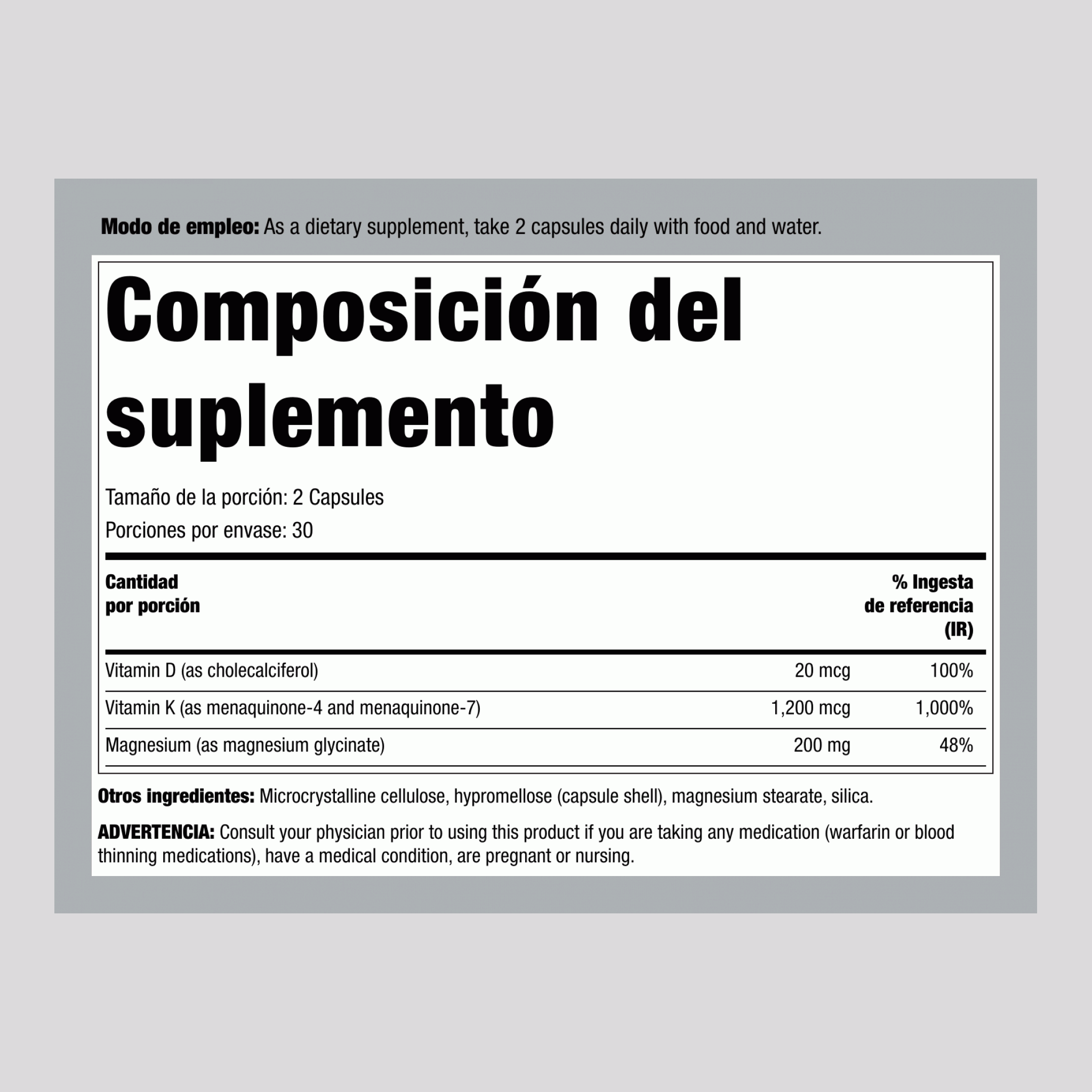 Complejo Revolution-K™ , 60 Cápsulas Vegetales