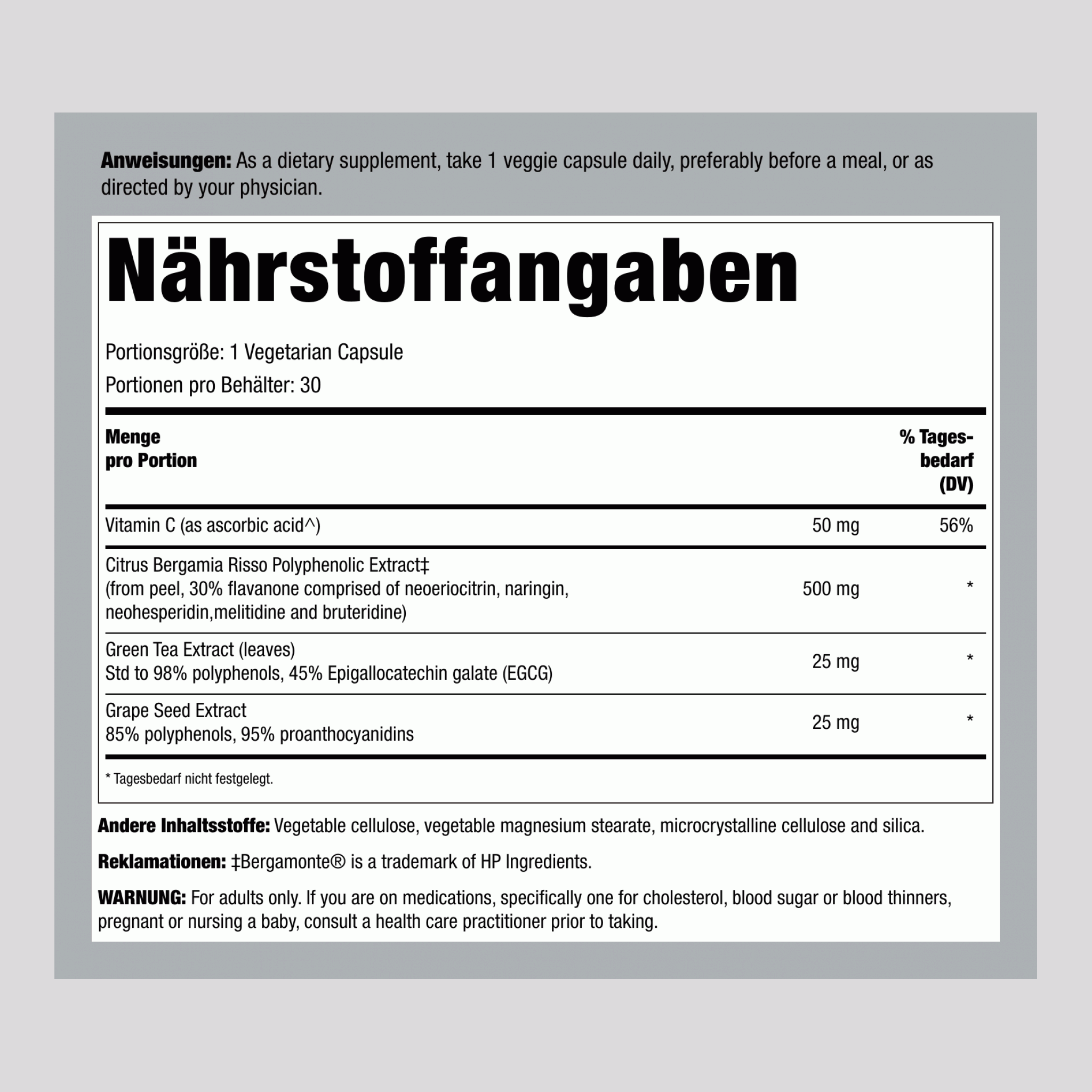 Cholesterol360® Formel, 30 Vegetarische Kapseln