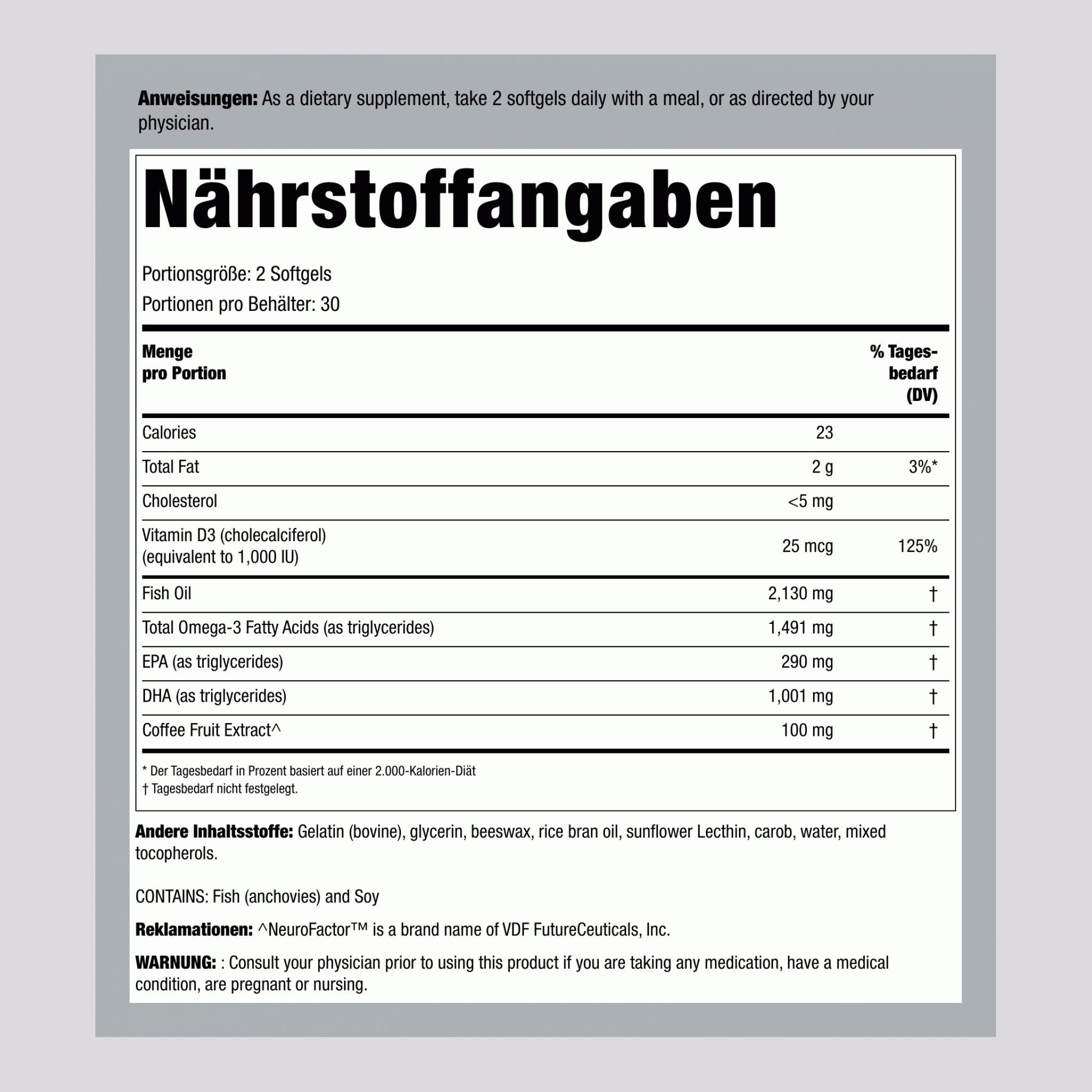 OmegaIQ ULTRA Fischöl mit DHA, 60 Weichkapseln