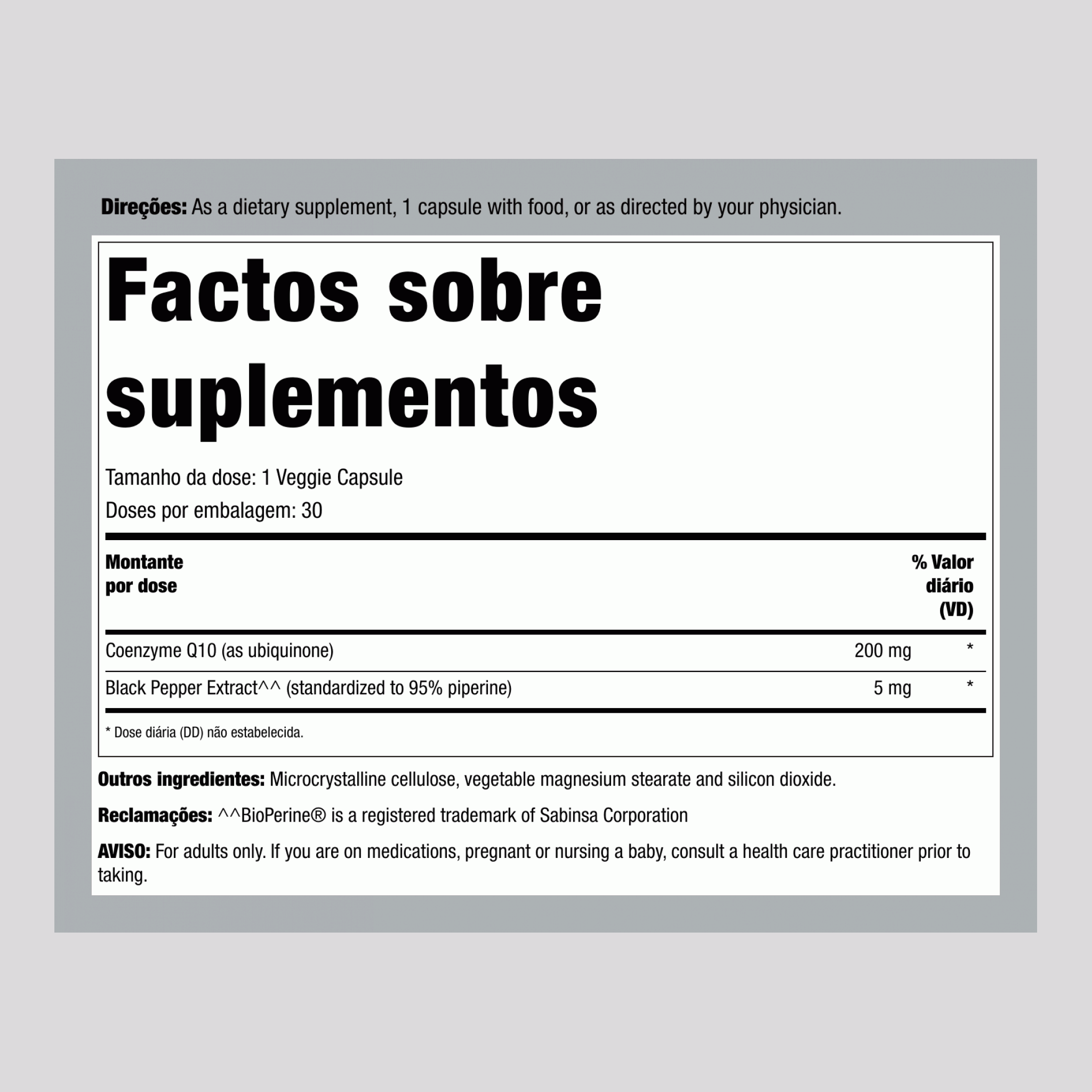 Fórmula MAX-Q10™ CoQ10, 30 Cápsulas Vegetarianas