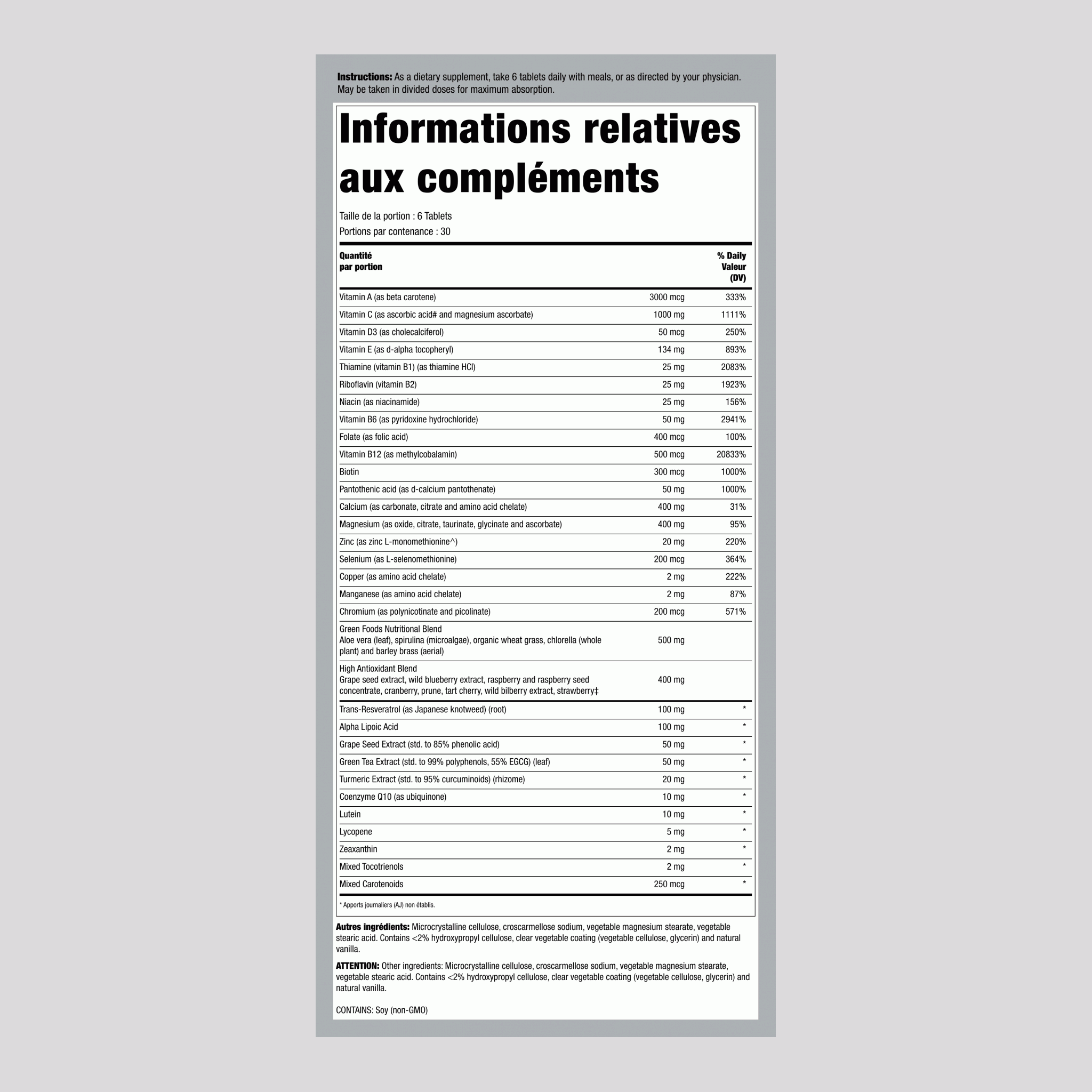 Multi360® ULTRA, 180 Comprimés