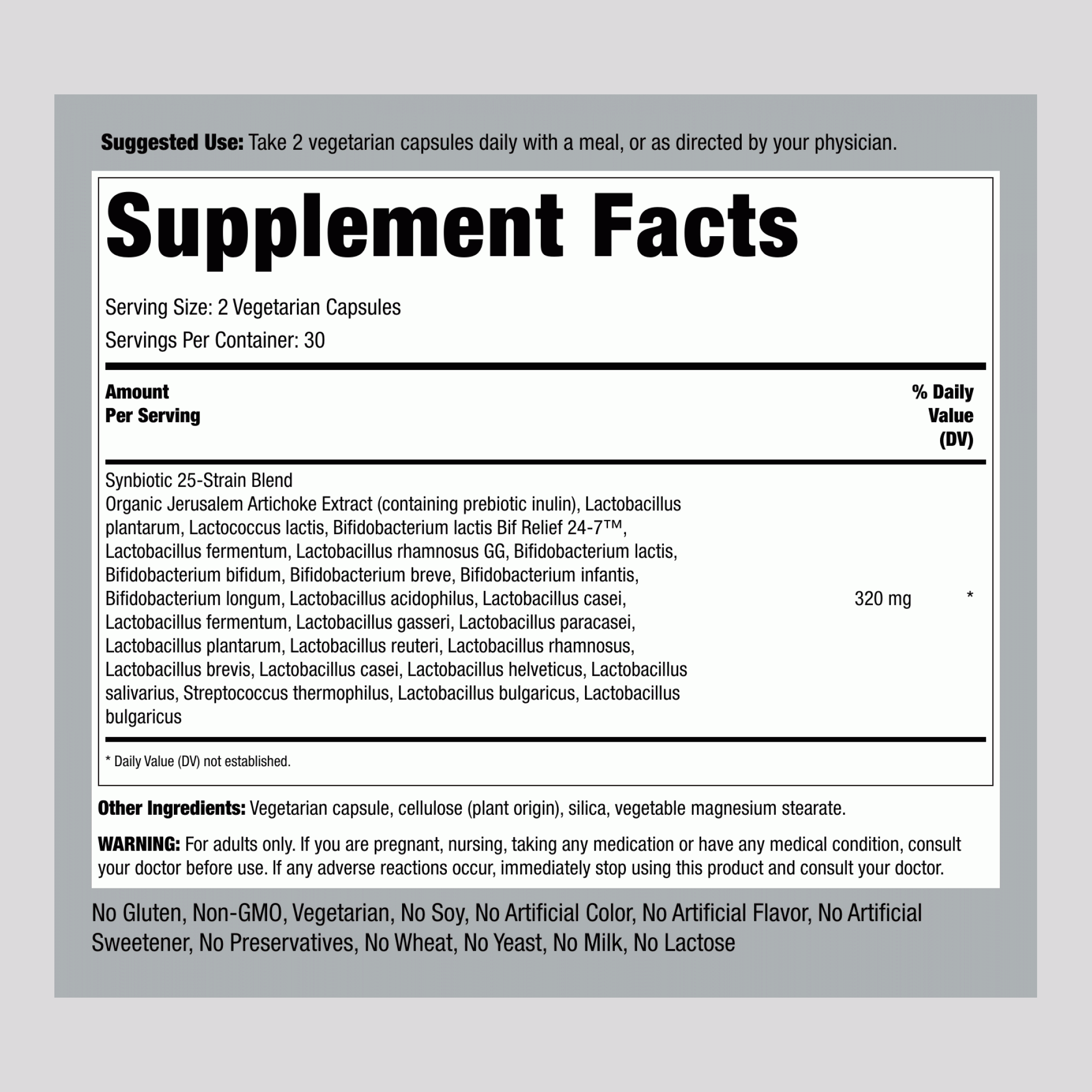 Flora Source Multi-Probiotic, 60 Vegetarian Capsules