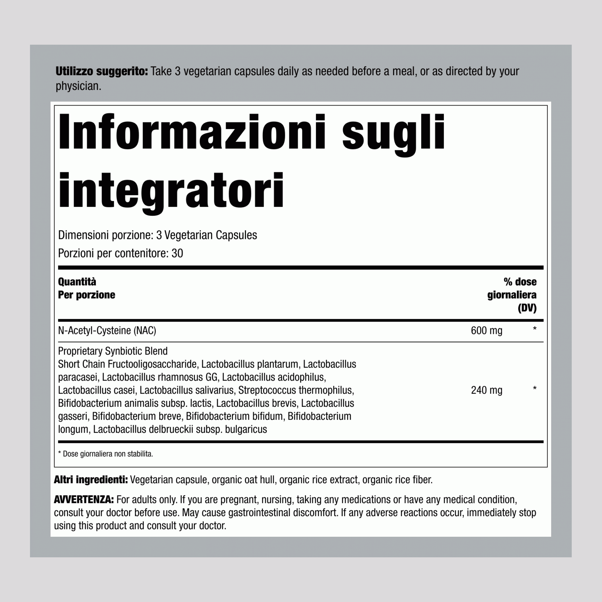 Supporto Stagionale per i Seni Nasali Flora, 90 Capsule Vegetali