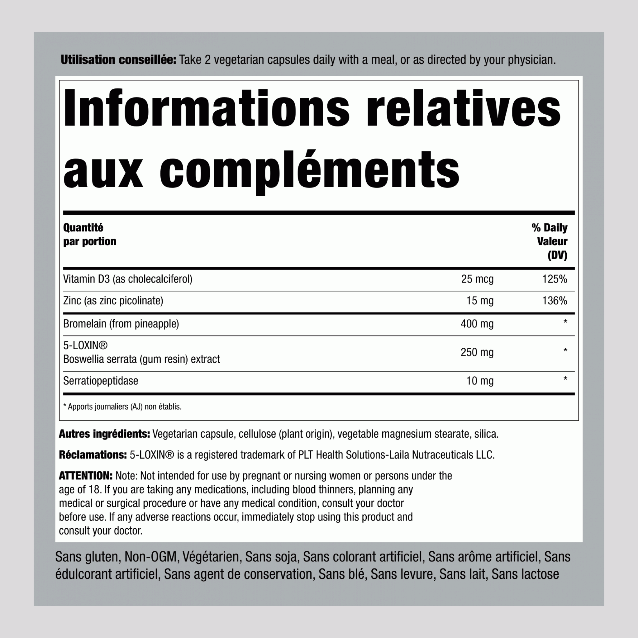 Arthrozyme Plus, 60 Gélules